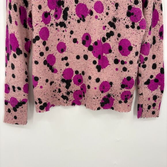 Lisa Todd Splatter Wool & Cashmere-Blend Sweater in Primrose, Size Medium - Picture 6 of 12